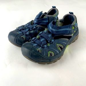 Toddler Merrell hydro hiker sandals water shoes blue and green size 10w